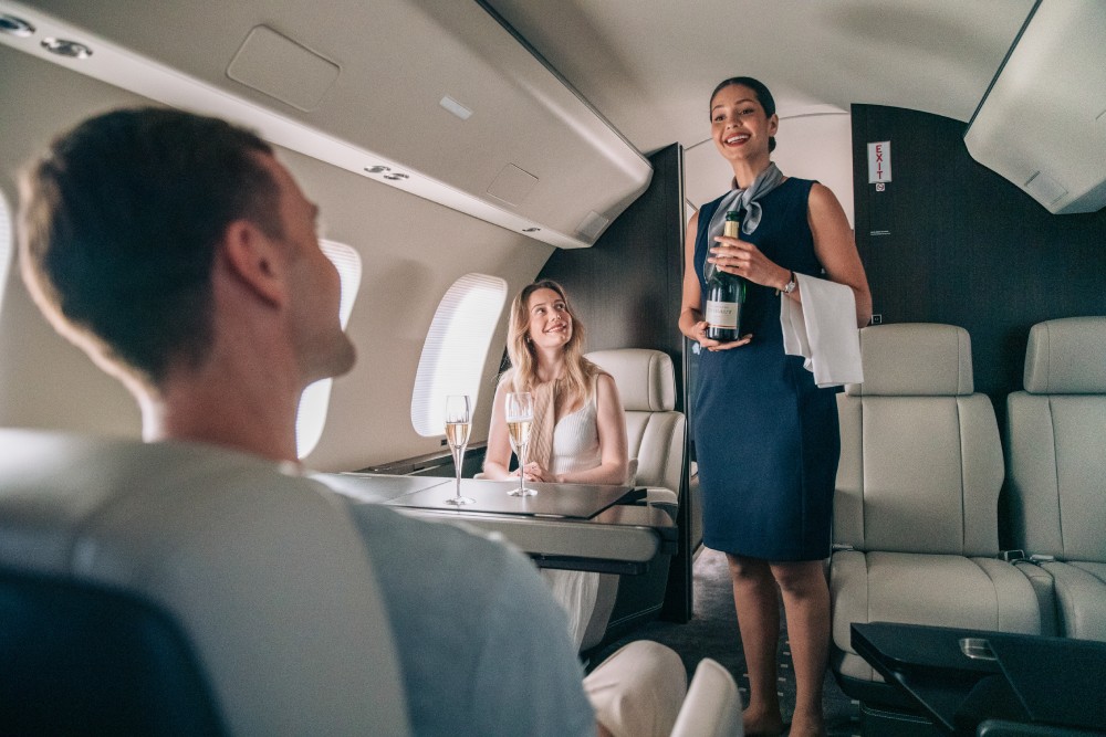 private flight costs - cabin crew